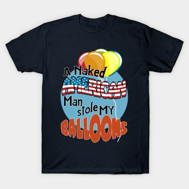 American Balloon Thief in London T-Shirt by SquareDog